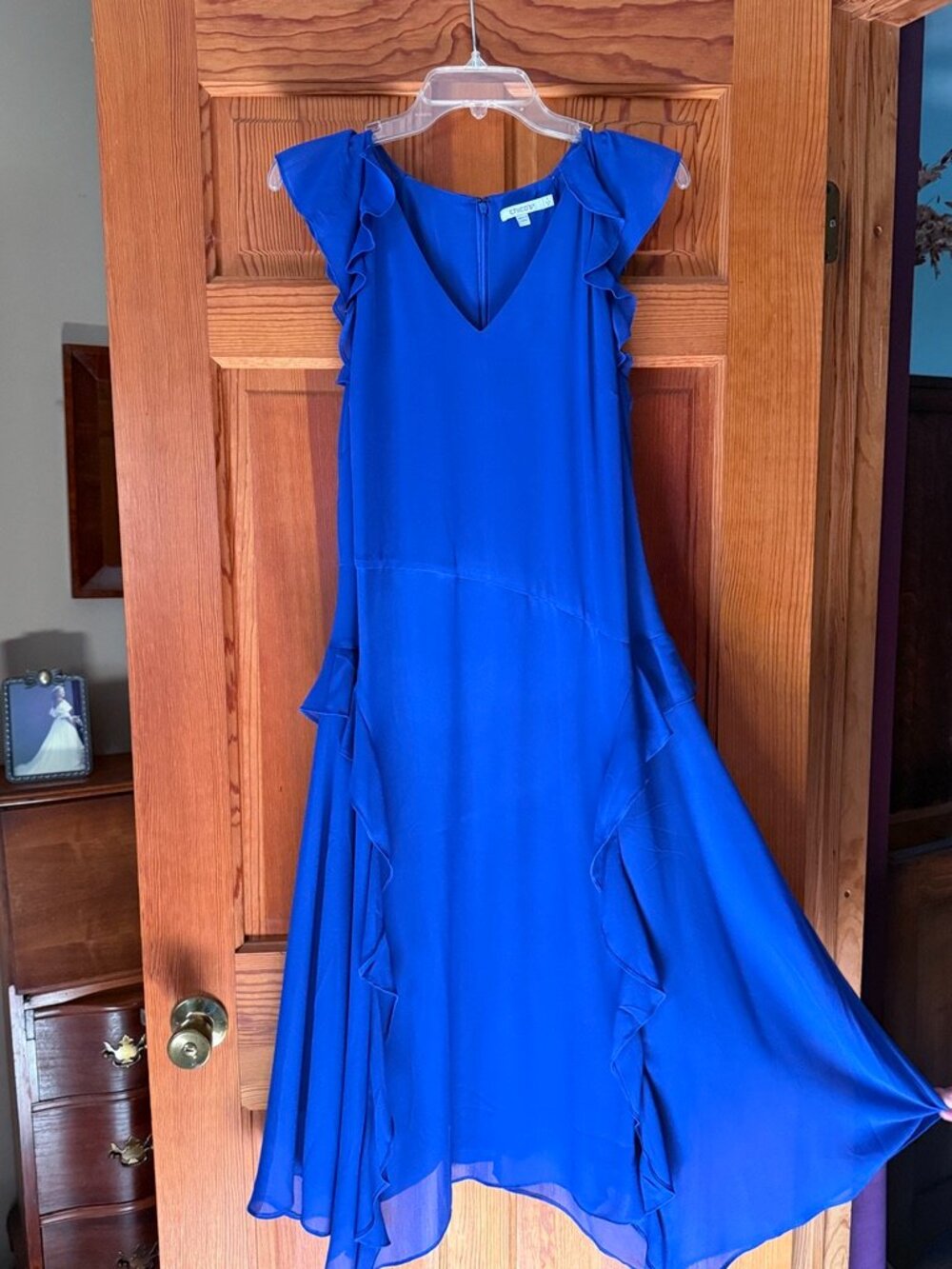 Chicos Blue Cocktail Dress (Size 8) NWOT - Picture 6 of 6